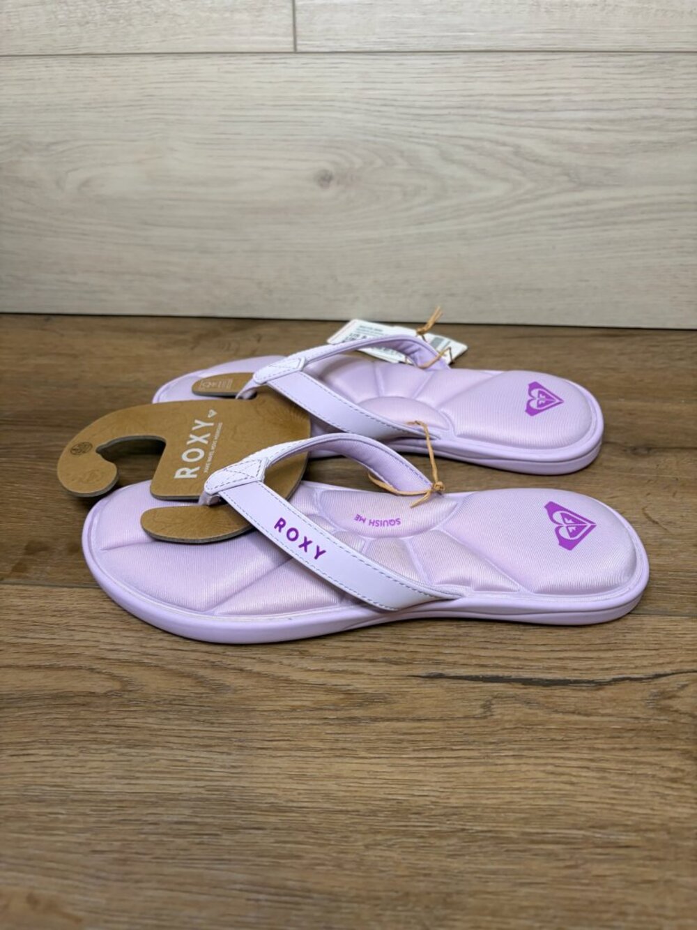 Roxy Women Rays Flat Flip Flop Thong Sandals Purple Violet Size 8 NWT - Picture 2 of 6